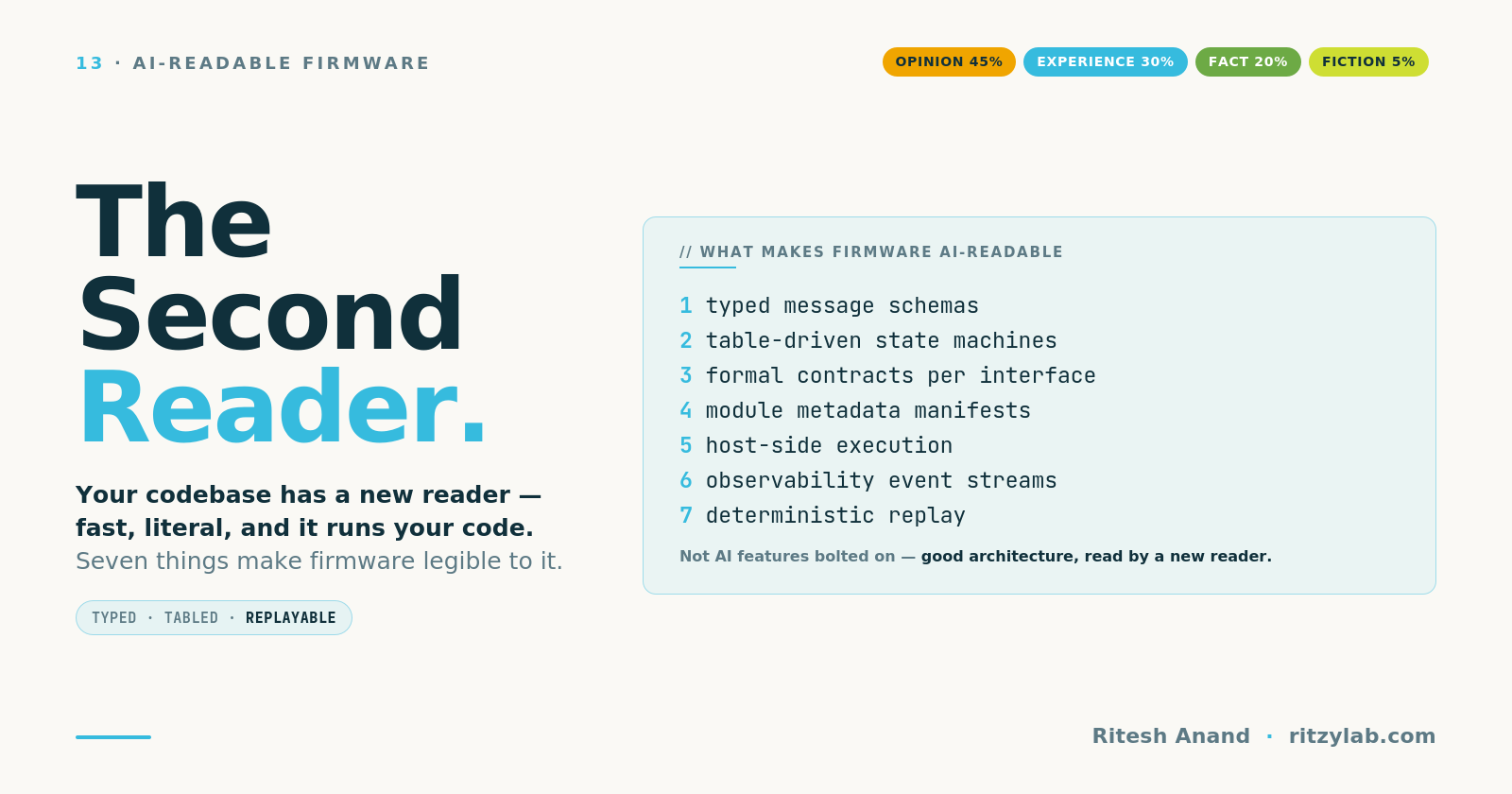 Seven Things That Make Firmware AI-Readable